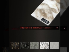 Modern Lüks Stil İç Dekorasyon Yüksek Parlaklık Mermer Bambu Kömür Ahşap Finer