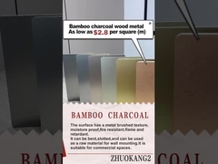 Yüksek Kaliteli Sıcak Satış Karbon Kristal Tahta Yangın geçirmez Bambu Demir Kömür Metal Tahta Finer