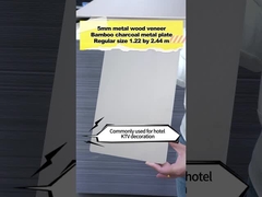 PVC Dekorasyon Bambu Kömür Ahşap Metal Duvar Tahtaları Yüksek yoğunluklu İç Duvar Panelleri