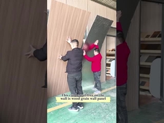 5MM 8MM Ahşap Taneler Ahşap Finer Bambu Kömür PVC Duvar Paneli