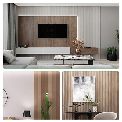 Environmentally Friendly Moisture proof Curved WPC Wood Panel 15mm Wall Panel