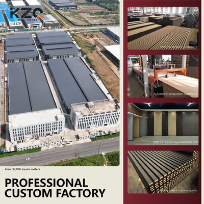 MDF Polyester Fiber Wood Slat Absorbing Soundproof Plate For Home Studio Piano Room