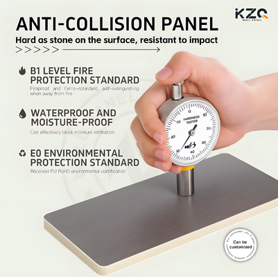 Bamboo Charcoal Wood Veneer Anti-collision Board For Hotel Decoration