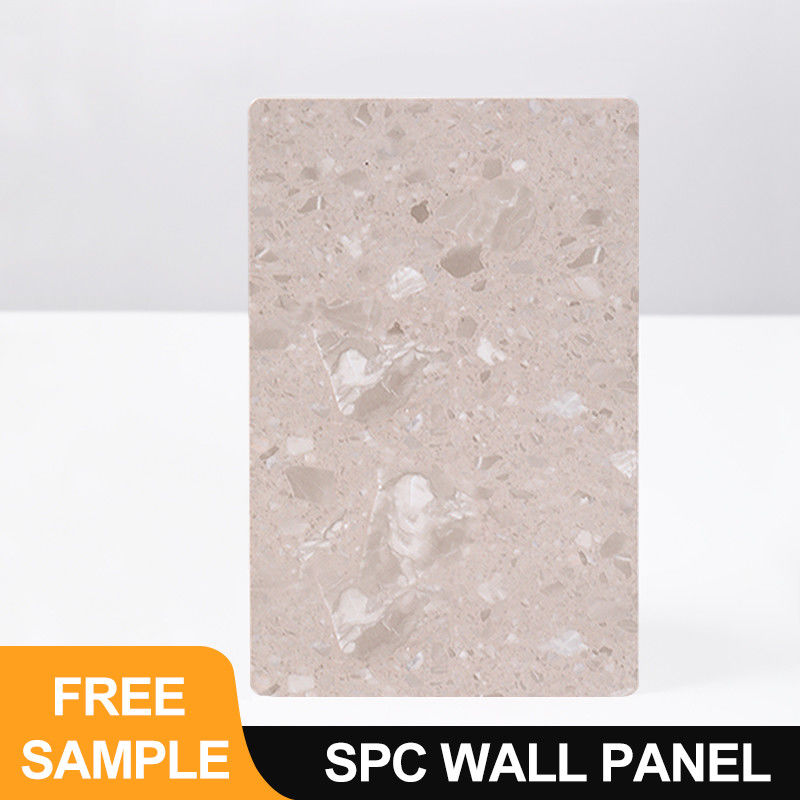 Spc Wall Panel Rushed 600*2440*4mm Waterproof And Flame Retardant Stone Plastic Siding  Eco-Friendly Integrated Wall Panel Indoor Decoration For Hotel Bathroom