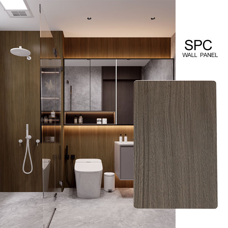 Hot Sale Spc Wall Panel 600*2440mm Waterproof And Moistureproof Bathroom Wall Panel For Hotel