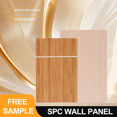 SPC Duvar Paneli 600*2440*4mm Su geçirmez Ve Alev Geri Dayanıklı Ahşap-Plastik Kompozit Çevre Dostu Dikişsiz İç Duvar Tahtası Banyo Ev için