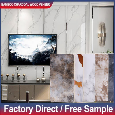 Bambu Kömür Ahşap Finer Özel Teklif 1220*2440*5/8mm Alev Geri Dönen Bambu Kömür Ahşap Ekolojik PVC Duvar Panelleri İç Dekorasyon Duvar Panelli Tavan Derisi