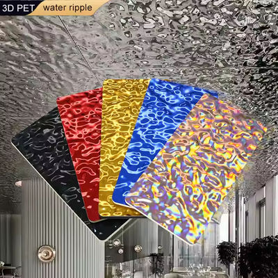 Su Dalga Paneli İyi Kalite 1220*2440*5/8mm Alev Geri Dayanıklı Bambu Kömür Ahşap Ekolojik Dekoratif Su Dalga 3D Ahşap Plastik Bambu Kömür Duvar Panelleri Otel TV Arkaplan Duvarı