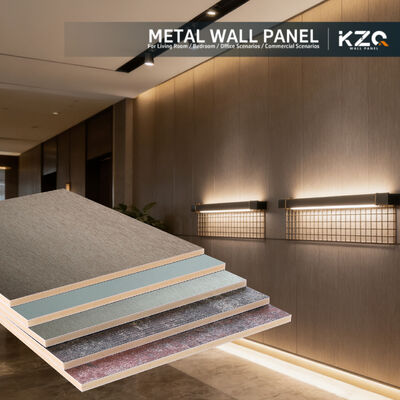 Çevre dostu Bambu Kömür Ahşap Finer Metal Duvar paneli Otel için
