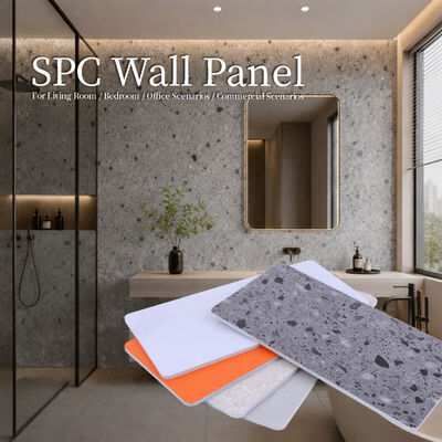 SPC Duvar Paneli Banyo Tahta Mermer Kristal Tahta Tuvalet Su geçirmez Duvar Paneli
