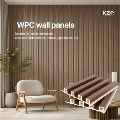 Wpc Fluted Duvar Paneli İç Dekoratif Paneller İç Hotel Projesi Dekoru