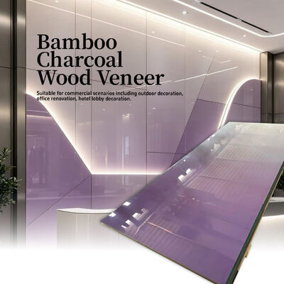 PET Bambu Kömürlü Ahşap Kaplama Fabrika Toptan 1220*2440*5/8mm Restoran İç Dekorasyonu İçin