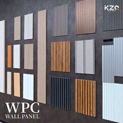 OEM Desteklenen Katı Renkli Duvar Paneli Daire Yatak Odası Dekorasyonu için WPC Duvar Paneli