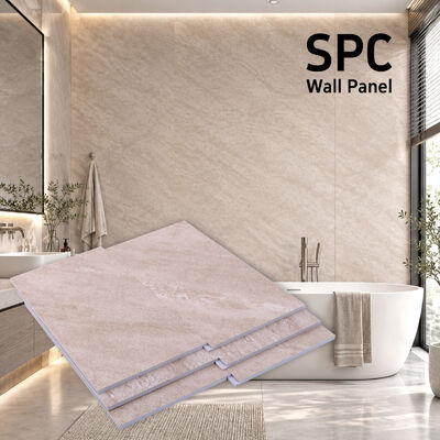 Toptan OEM ODM SPC Taş Kristal Duvar Paneli Banyo Duvar Paneli Ev Dekorasyonu İçin